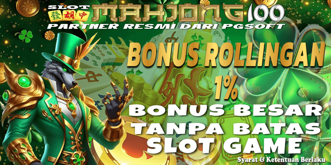 Mahjong100 Bonus Rollingan 1%